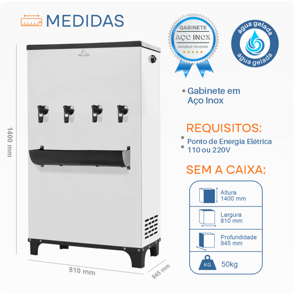 Bebedouro Industrial Modelo K200 - INOX Karina - Imagem 4
