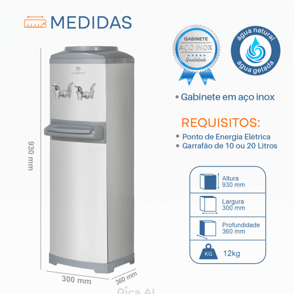 Bebedouro Coluna Modelo K10 - INOX - Karina - Imagem 4