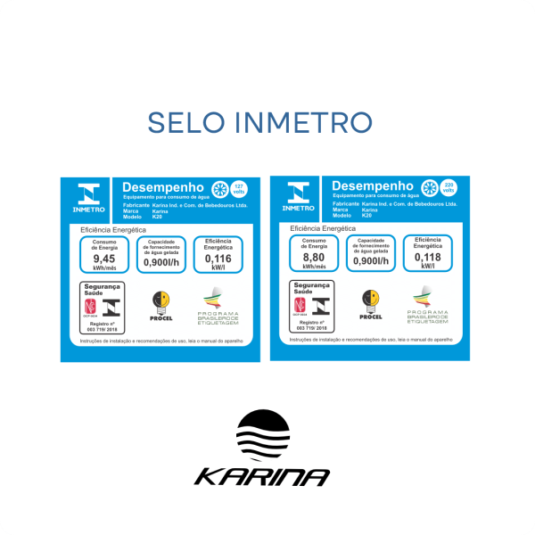Bebedouro Coluna Modelo K20 - Branco - Karina - Imagem 6