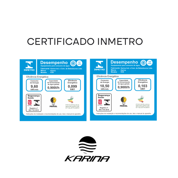 Bebedouro Coluna Modelo K30- Branco - Karina - Imagem 6
