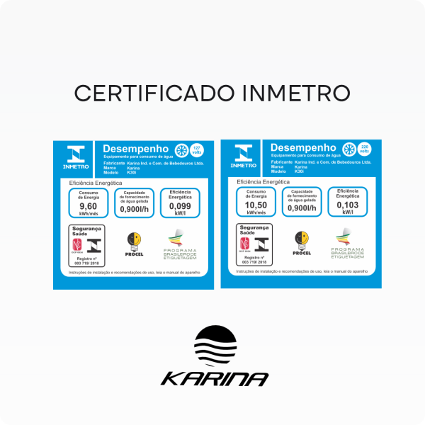 Bebedouro Coluna Modelo K30i- Branco - Karina - Imagem 6