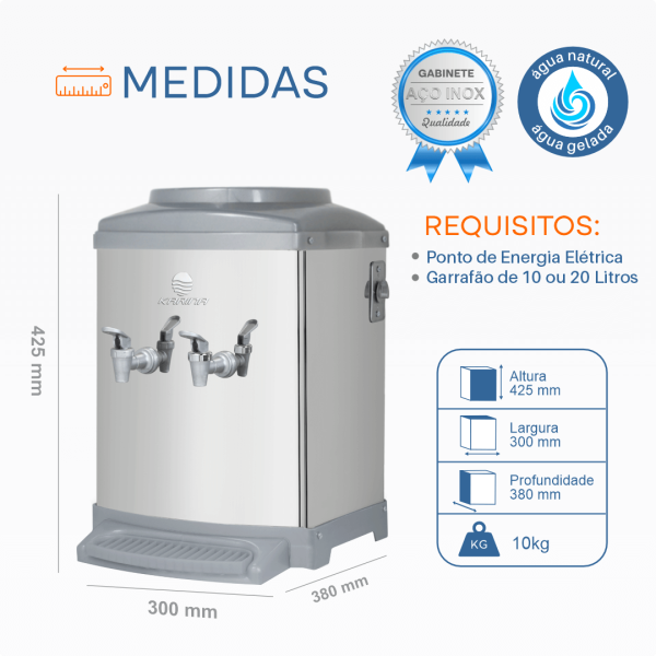 Bebedouro Mesa  Modelo K11 - INOX- Karina - Imagem 4